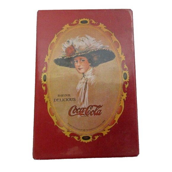 VTG Coca Cola Pocket Purse Hand Mirror 1973 Advertising Art Ladies Coke 2" x 3" - Picture 1 of 6